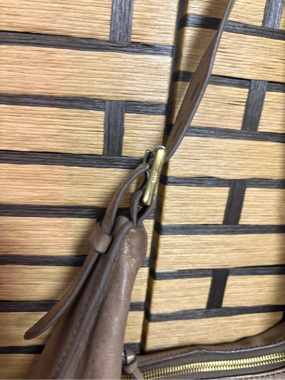 HOBO brand brown shoulder bag and wallet